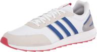 adidas retro runner in white and scarlet for running логотип