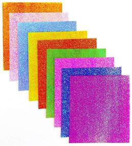 img 1 attached to 🌈 400 Sheet UPlama 7CM Square Origami Paper - Shiny Rainbow Glitter Decoration Paper, Perfect for DIY Crafts and Folding Projects