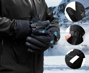 img 3 attached to ❄️ Ultimate Winter Touchscreen Waterproof Insulated Outdoor Accessories for Men