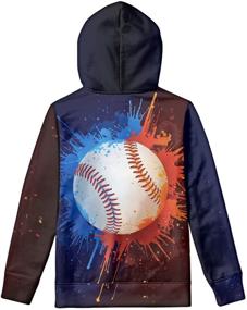 img 3 attached to 🔥 Pullover Sweatshirt for Boys with Burning Graphic Design - DESIGNS Boys' Clothing