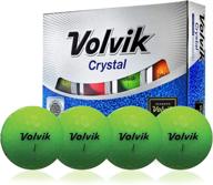 ⛳ vibrant volvik crystal golf balls (12-pack) logo