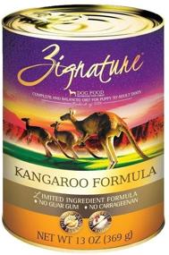 img 1 attached to 🦘 Premium Zignature Kangaroo Canned Dog Food Formula - Convenient 12/13 Oz Size