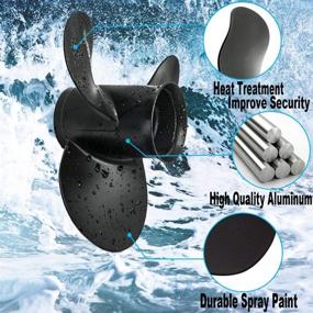 img 1 attached to 🚀 High-Quality YOUNG MARINE Outboard Propeller for Mercury Engines 30/35/40/45/50/55/60/70HP (13 Spline Tooth)