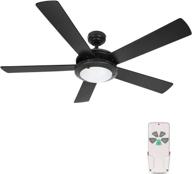 🔌 hykolity 52 inch modern style ceiling fan with dimmable light kit and remote control – perfect for living room, bedroom, basement, kitchen, garage логотип