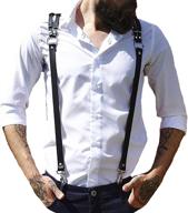 leather harness adjustable clubwear costume men's accessories logo