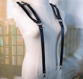 img 1 attached to Leather Harness Adjustable Clubwear Costume Men's Accessories