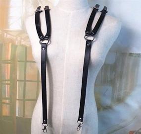 img 2 attached to Leather Harness Adjustable Clubwear Costume Men's Accessories