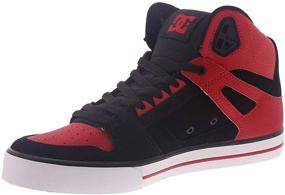 img 1 attached to DC HIGH TOP Skateboard Skate Fiery Men's Shoes and Athletic