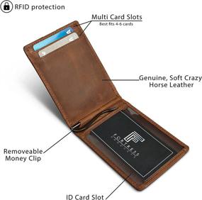 img 3 attached to Fortress RFID Slim Leather Wallet