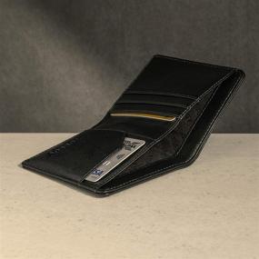 img 2 attached to TORRO Genuine USA Leather Men’s Billfold Wallet: RFID Blocking, 5 Credit Card Slots, Slim Profile in Black