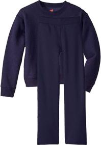 img 1 attached to Hanes Sweatshirt Fleece Sweatpant Medium Girls' Clothing