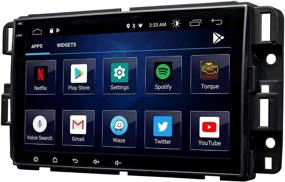 img 4 attached to 🚗 Последняя модель автомагнитолы на базе Android 10, Eonon 8 дюймовый автомобильный радио для Chevrolet/GMC/Buick, автомобильное радио с GPS-навигацией, разделенным экраном, встроенной поддержкой Apple Carplay и DSP - GA9480B