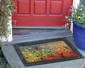 img 2 attached to 🏠 High-Quality Toland Home Garden 850100 Recycled Rubber Doormat Tray - 24" x 36" Mat Accessory for Enhanced Durability and Functionality