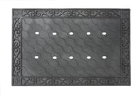 🏠 high-quality toland home garden 850100 recycled rubber doormat tray - 24" x 36" mat accessory for enhanced durability and functionality logo