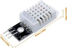 img 2 attached to 🌡️ Aideepen 5PCS DHT22/AM2302 Temperature and Humidity Sensor Module with Cable - Reliable Temp Humidity Monitoring