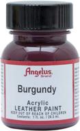 🎨 burgundy angelus leather paint - 1 oz logo