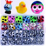amokia self-adhesive googly wiggle eyes - 1860pcs, multi colors and sizes for scrapbooking, diy crafts, and decorations logo