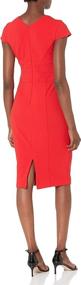 img 1 attached to 👗 Donna Morgan Women's Sleeve Stretch Dresses: Stylish and Comfortable Women's Clothing
