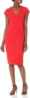 👗 donna morgan women's sleeve stretch dresses: stylish and comfortable women's clothing logo