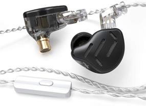 img 4 attached to 🎧 Наушники KZ Zax IEM, 16-драйверная гибридная модель внутриканальных наушников, спортивные наушники/гарнитура HiFi стерео с шумоизоляцией, съемный кабель для музыкантов и аудиофилов (с микрофоном, черные)