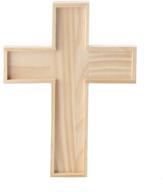 🎨 set of 6 unfinished wooden crosses for painting and crafting logo