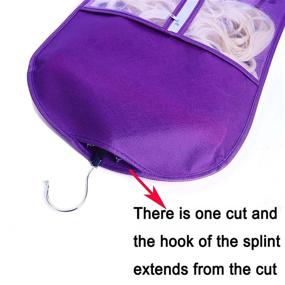 img 2 attached to Convenient Extension Portable Storage for Dust-Free Hairpieces: Essential Travel Accessories
