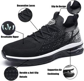 img 3 attached to 👟 Stylish and Comfortable MAYKX Women's Air Athletic Running Shoes: Perfect for Fashion, Sport, Gym, Jogging, Tennis, and Walking - Sizes 5.5-11 US