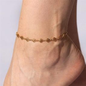 img 3 attached to Lifetime Four Leaf Clover Anklet