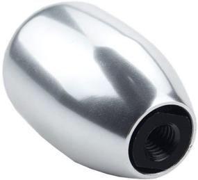 img 1 attached to DEWHEL 5 Speed Manual Shift Knob - 🚗 Premium M10x1.25 Screw On Aluminum (Silver) for Enhanced Shifting