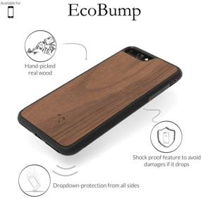 img 3 attached to Woodcessories - Genuine Walnut EcoBump Case for iPhone Xs Max, Compatible