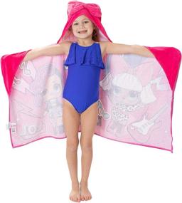 img 3 attached to 🎀 L.O.L. Surprise! Soft Cotton Hooded Bath Towel Wrap - 24x50 inches - Pink