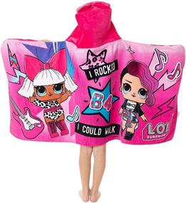 img 2 attached to 🎀 L.O.L. Surprise! Soft Cotton Hooded Bath Towel Wrap - 24x50 inches - Pink