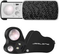 💎 enhance your gem and jewelry viewing experience with jarlink 2 pack jewelry loupes - 30x 60x illuminated loupe magnifier and foldable jewelry magnifier with bright led light (black) logo