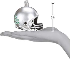 img 1 attached to 🏈 Стеклянные орнаменты для елки Ohio State Helmet Buckeyes - Old World Christmas