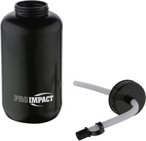 img 2 attached to 🥤 Pro Impact Squeezable Plastic Water Bottle with Straw (35.5 Oz.) - Ideal for Boxing, Hockey, Lacrosse, Gym, Yoga, Sports, Cycling, Outdoors - BPA Free