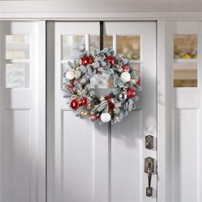 img 3 attached to 🎄 Adapt Adjustable Wreath Hanger by Haute Decor - Top & Length Adjustable, Matte Black