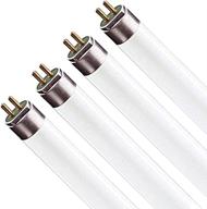 💡 luxrite lr20816 (4-pack) t5 high output fluorescent tube light bulb, cool white 4100k, 24w, 22 inch, 1635 lumens, g5 mini bi-pin base logo