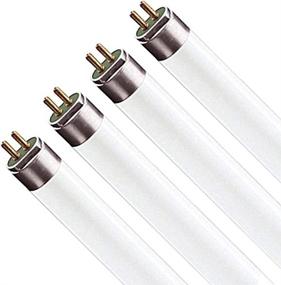 img 1 attached to 💡 Luxrite LR20816 (4-Pack) T5 High Output Fluorescent Tube Light Bulb, Cool White 4100K, 24W, 22 Inch, 1635 Lumens, G5 Mini Bi-Pin Base