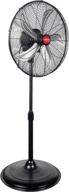 new model - oemtools oem24871 20 inch high-velocity indoor oscillating pedestal fan with airflow control for shop, garage, or warehouse - black logo