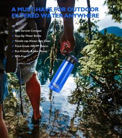 img 3 attached to 🍃 Membrane Solutions Filtered Water Bottle: Ultimate 0.1-Micron 4-Stage Water Purifier for Camping, Hiking, Travel & Emergency Needs