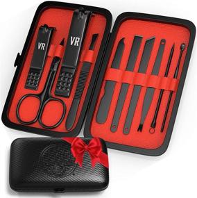 img 4 attached to 💅 Viking Revolution Manicure Set for Men - Ultimate Nail Care Kit for Professional Grooming - Travel-Friendly Pedicure and Manicure Kit for Men