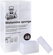 mr.siga multi-functional eraser sponge: 48 count, ideal for kitchen & household cleaning logo