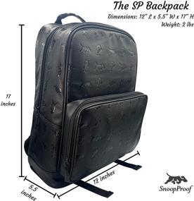 img 3 attached to 🎒 Smell Proof Black Backpack - Ideal Casual Daypack for Backpackers