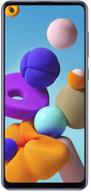 samsung galaxy a21s a217m 64gb dual sim gsm unlocked android smartphone (international variant/us compatible lte) - blue: advanced features and reliable performance logo