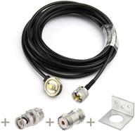 superbat nmo antenna mount to pl-259(uhf male) cable (rg58 5m) extension cable with l-bracket so239 to bnc adapter so239 coupler for yaesu kenwood hyt vertex icom trunk mobile radios 1ps logo