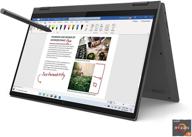 💻 new lenovo flex 5 14-inch fhd ips touchscreen premium 2-in-1 laptop, amd ryzen 5 4500u, 16gb ram, 1tb pcie ssd, backlit keyboard, fingerprint reader, digital pen, windows 10 logo