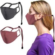 👃 ovetour fashion reusable washable face mask with nose wire and adjustable earloop | 3d shape design for perfect fit logo