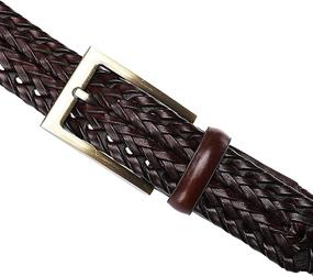 img 1 attached to 👔 Earnda Genuine Buckle Men's Accessories with Braided Leather