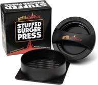 🍔 grillaholics stuffed burger press and recipe ebook: the ultimate hamburger patty maker for grilling - with extended warranty! bbq grill accessories included. logo