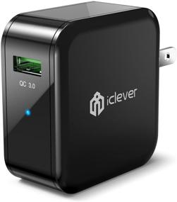 img 4 attached to iClever Qualcomm Fast Charger, Quick Charge 3.0 USB Wall Charger (Quick Charge 2.0 Compatible) for Samsung Galaxy S10e/S8/S7/S6/Plus; Note 9/8, LG G7/V40/V30+, HTC 10, iPhone 12/Mini/Pro Max